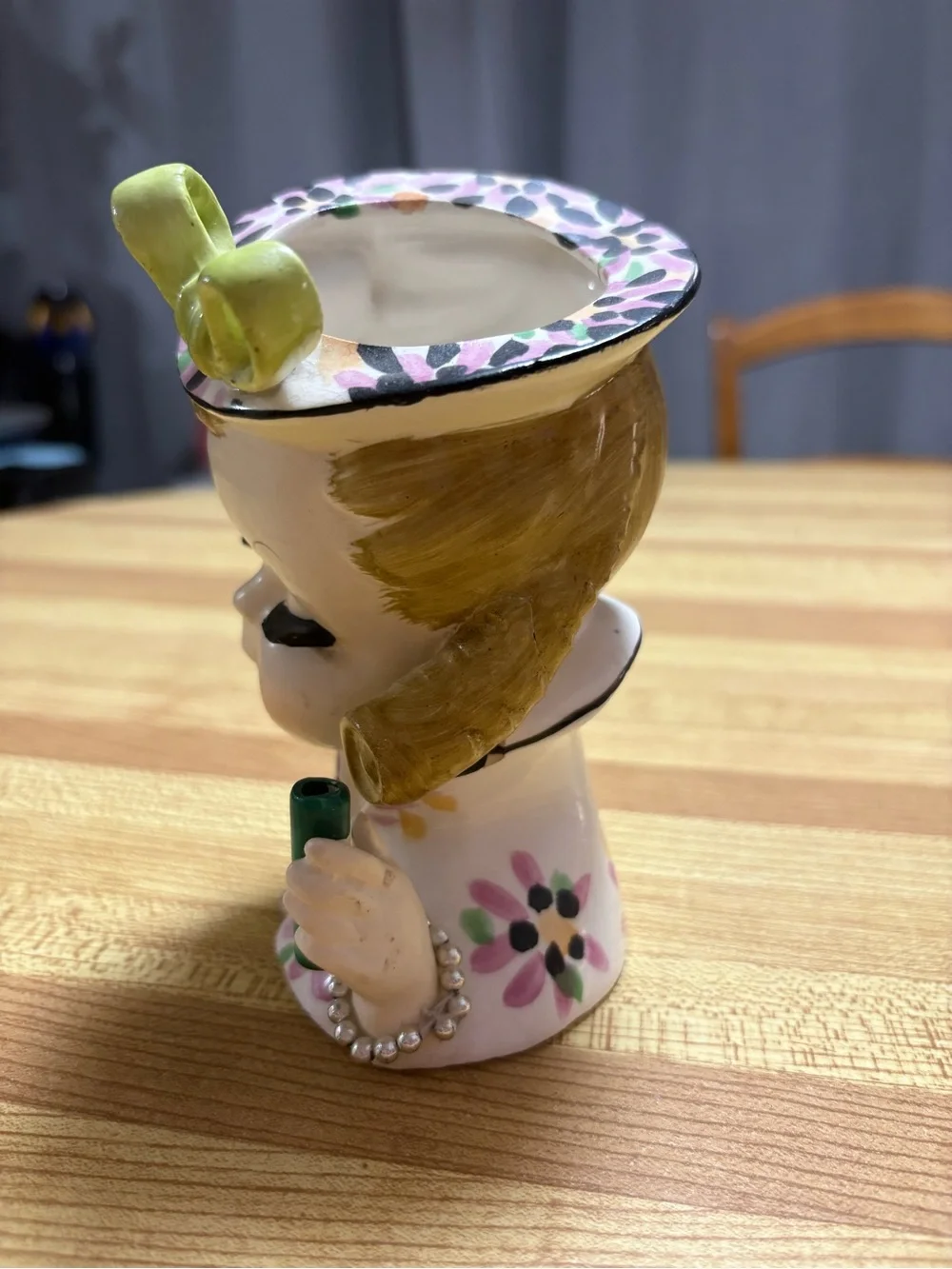 Vintage Relco LADY Porcelain Hand-Painted Head Vase / Planter - Made in Japan